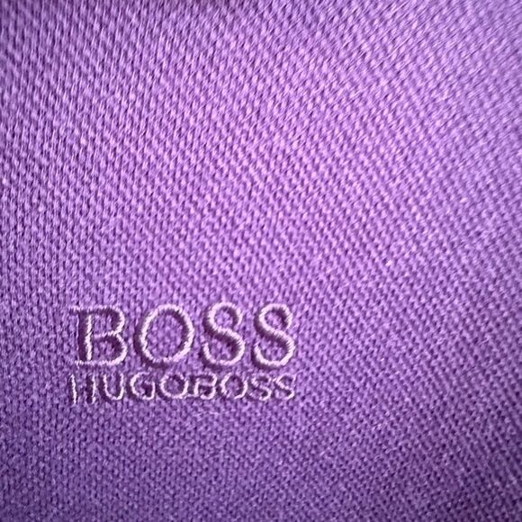 NWT Hugo Boss purple men's polo shirt. Slim fit. Size S - Picture 6 of 8